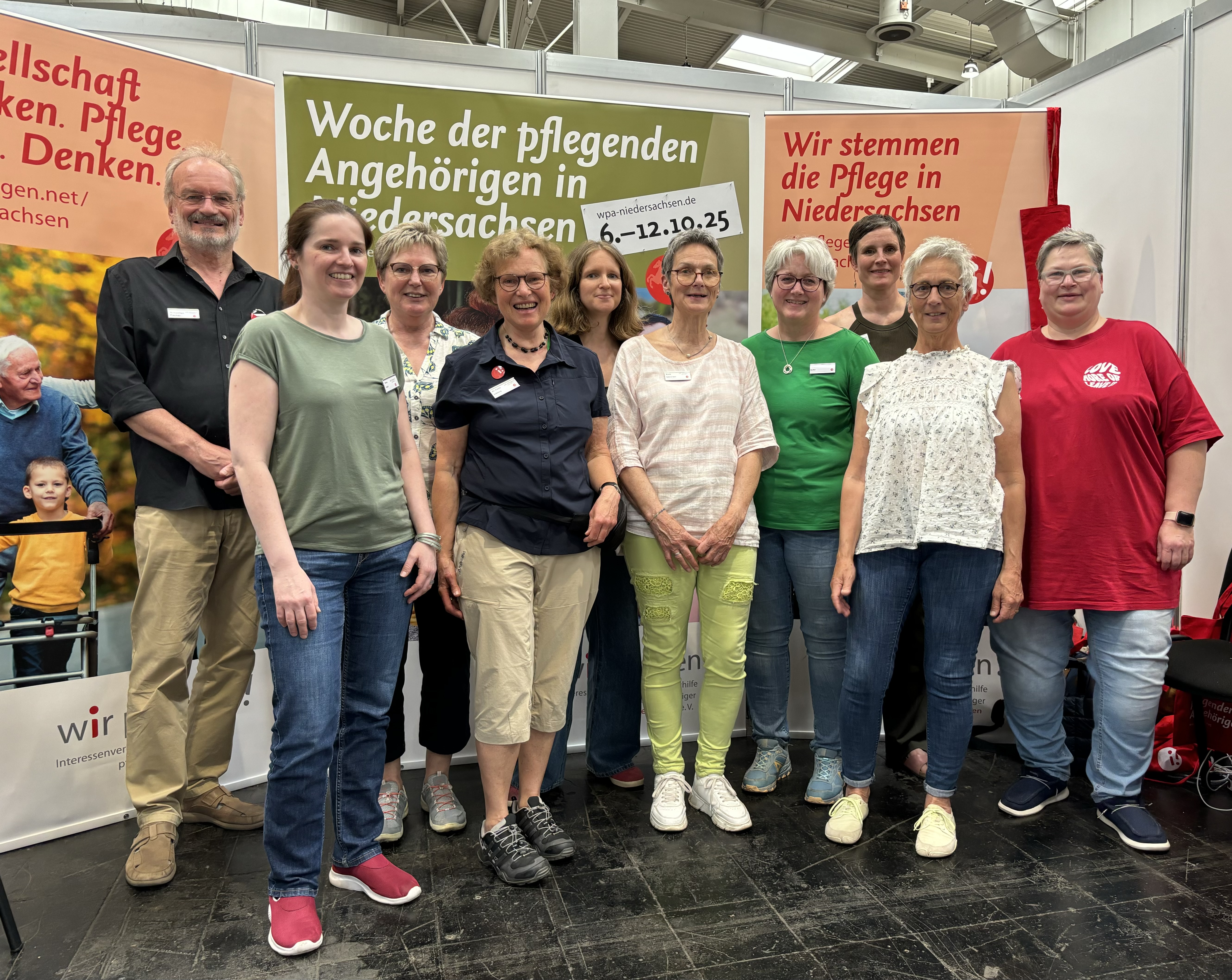 Von links nach rechts: Sebastian Fischer, Silvia Kaes, Ulrike Boje, Gisela Löhberg, Lisa Thelen, Karin Schwertner, Petra Rothe, Elke Schick, Birgit Beutler